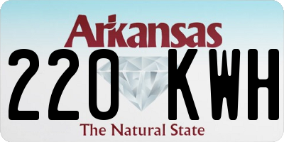 AR license plate 220KWH
