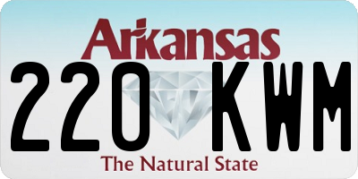 AR license plate 220KWM
