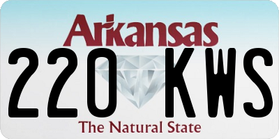 AR license plate 220KWS