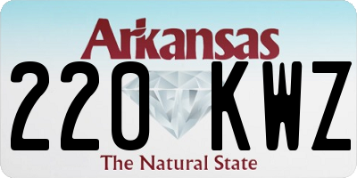 AR license plate 220KWZ