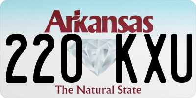 AR license plate 220KXU