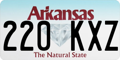 AR license plate 220KXZ