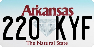 AR license plate 220KYF