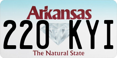 AR license plate 220KYI