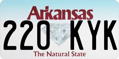 AR license plate 220KYK