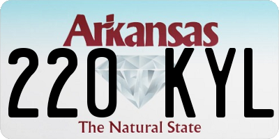 AR license plate 220KYL