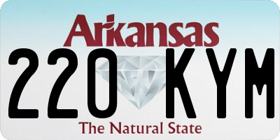 AR license plate 220KYM