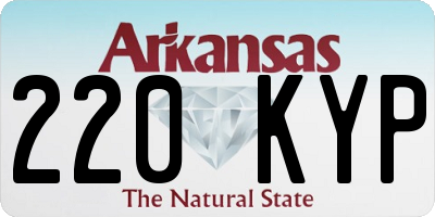 AR license plate 220KYP