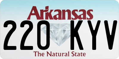 AR license plate 220KYV