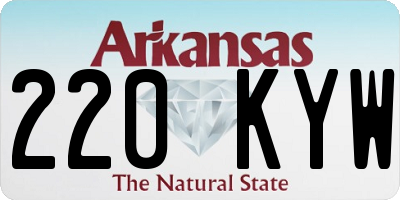 AR license plate 220KYW