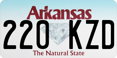 AR license plate 220KZD