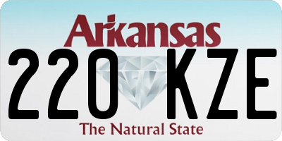 AR license plate 220KZE