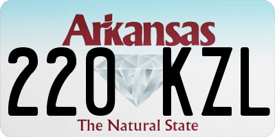 AR license plate 220KZL