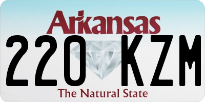 AR license plate 220KZM