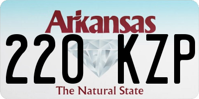 AR license plate 220KZP