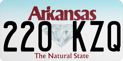 AR license plate 220KZQ