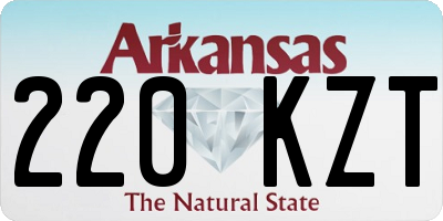 AR license plate 220KZT
