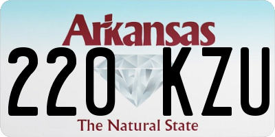 AR license plate 220KZU