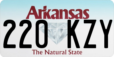 AR license plate 220KZY