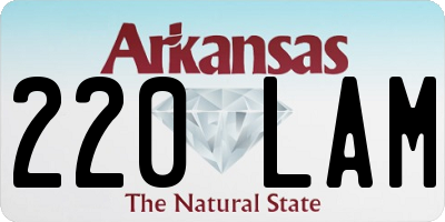 AR license plate 220LAM
