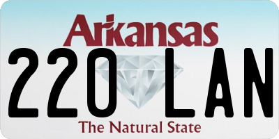 AR license plate 220LAN