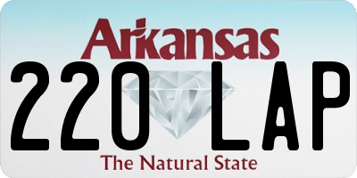 AR license plate 220LAP