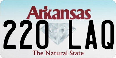 AR license plate 220LAQ