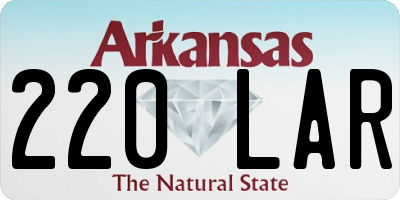 AR license plate 220LAR