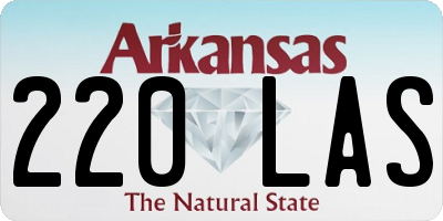 AR license plate 220LAS