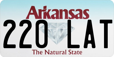 AR license plate 220LAT