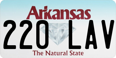 AR license plate 220LAV