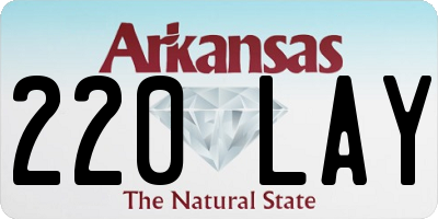 AR license plate 220LAY