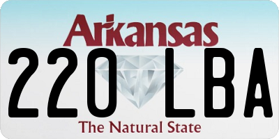 AR license plate 220LBA