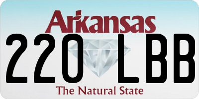 AR license plate 220LBB