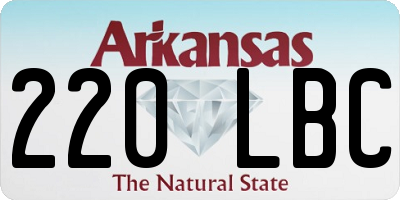 AR license plate 220LBC