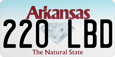 AR license plate 220LBD