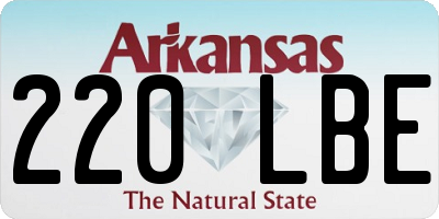 AR license plate 220LBE