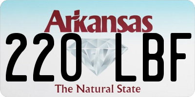 AR license plate 220LBF