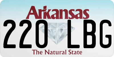 AR license plate 220LBG