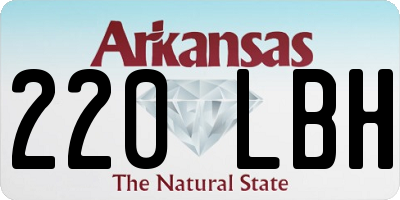 AR license plate 220LBH