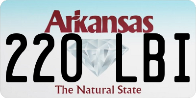 AR license plate 220LBI