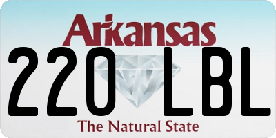 AR license plate 220LBL