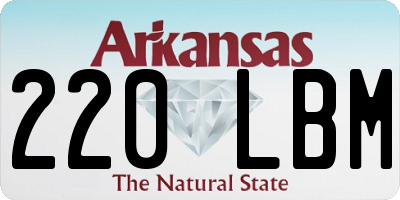 AR license plate 220LBM