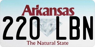 AR license plate 220LBN