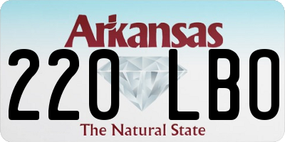 AR license plate 220LBO
