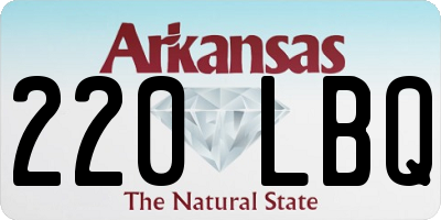 AR license plate 220LBQ