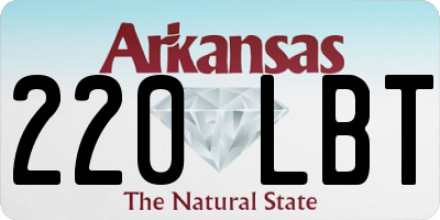 AR license plate 220LBT