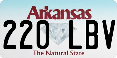AR license plate 220LBV