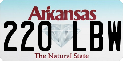AR license plate 220LBW