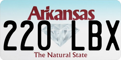 AR license plate 220LBX